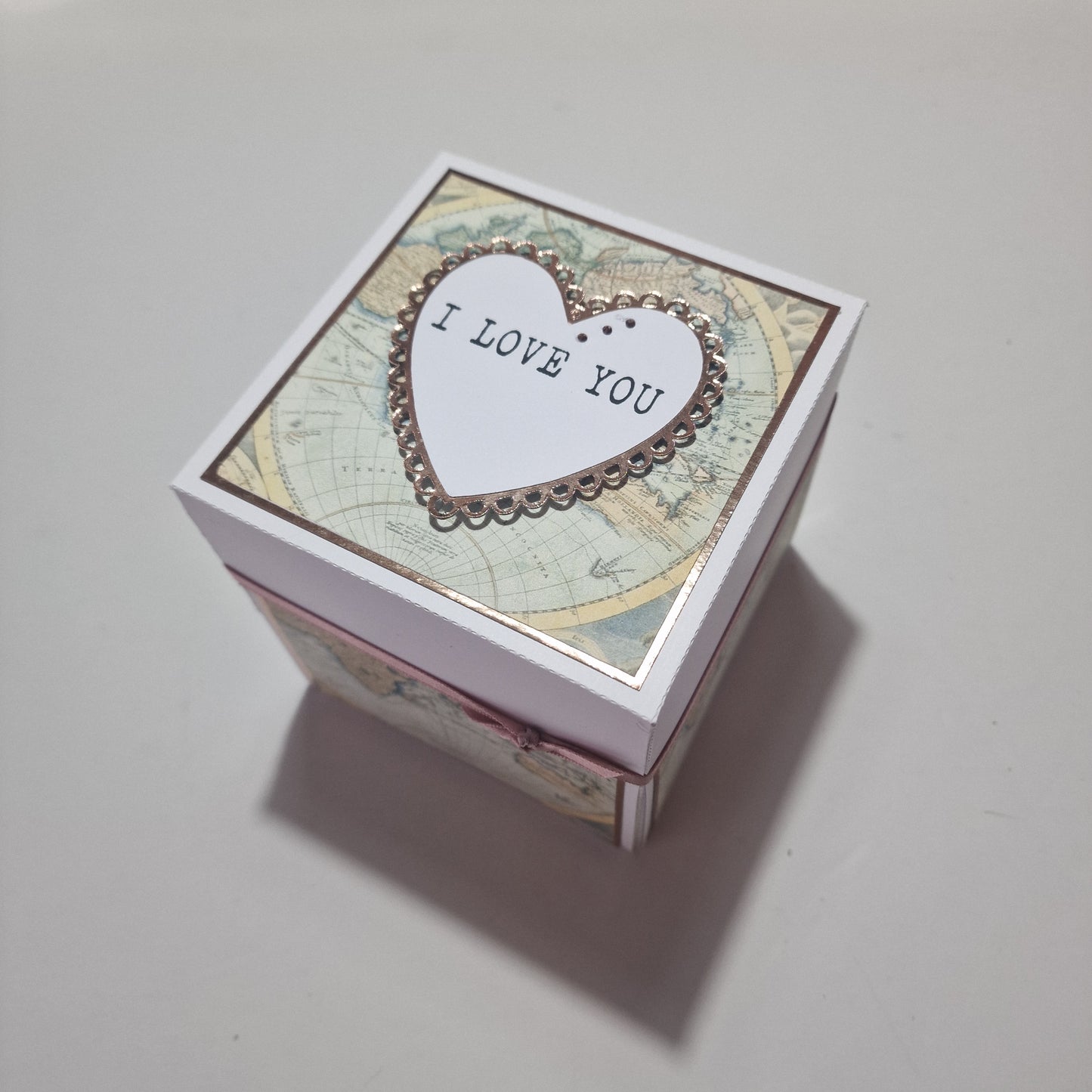 Map to my Heart Exploding Proposal Ring Box with Photos & messages. I love you.