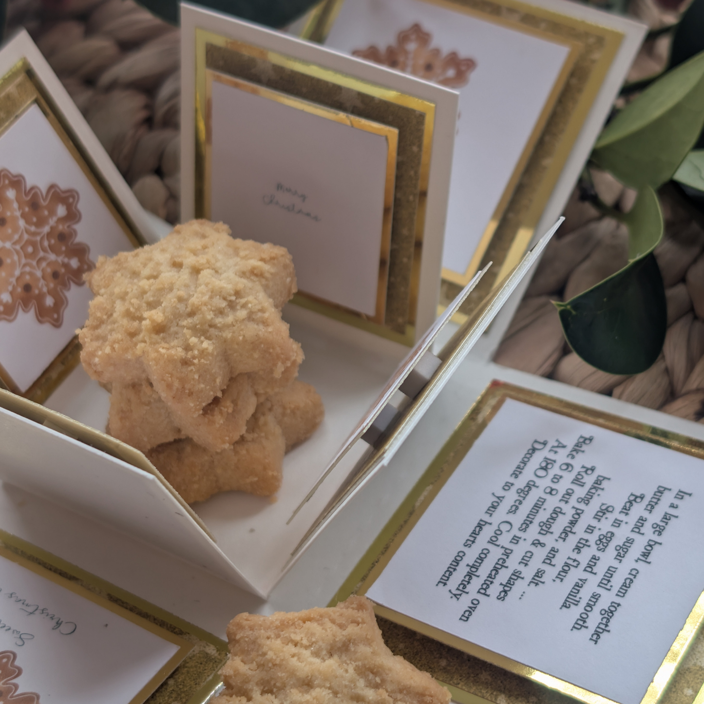 Sugar Cookie Recipe Treat Exploding Box Card