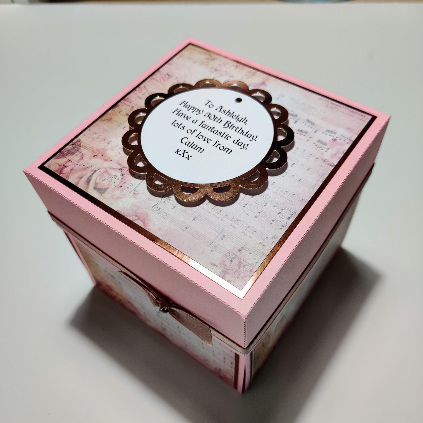 30th Birthday Celebration Occasion Box ~ Pink