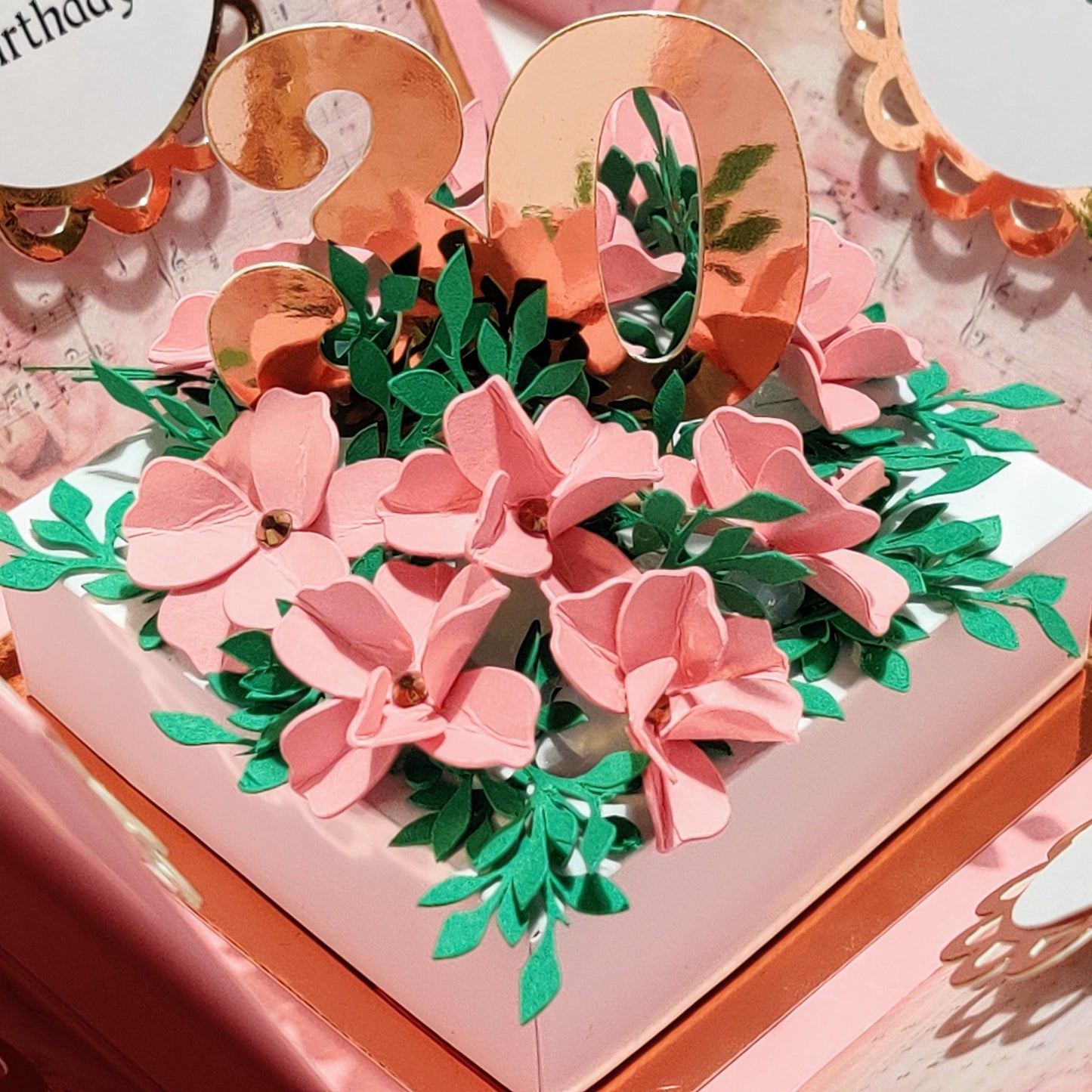 30th Birthday Celebration Occasion Box ~ Pink