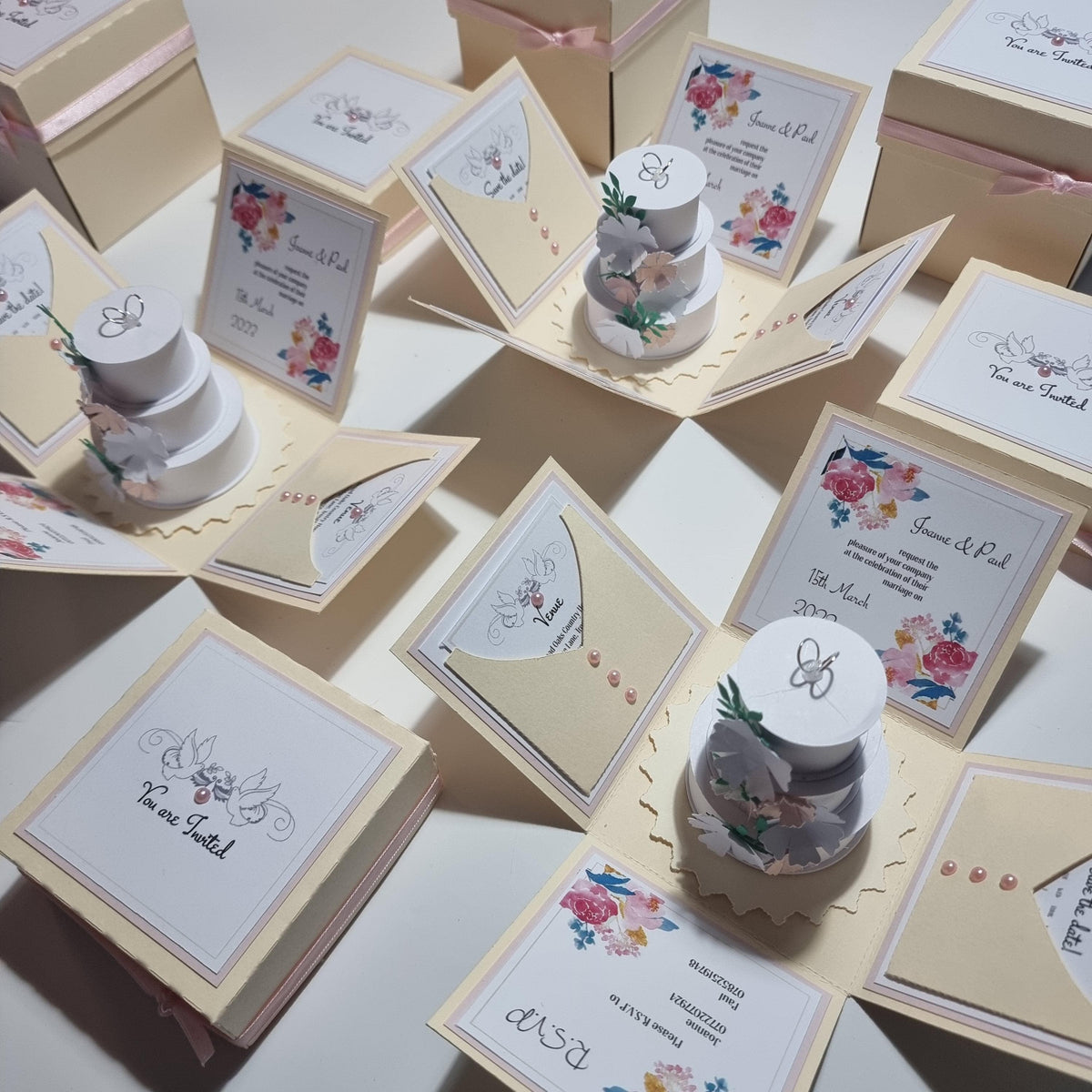 Bohemian Bespoke Exploding Wedding Invitations – EXPLODING BOX CO