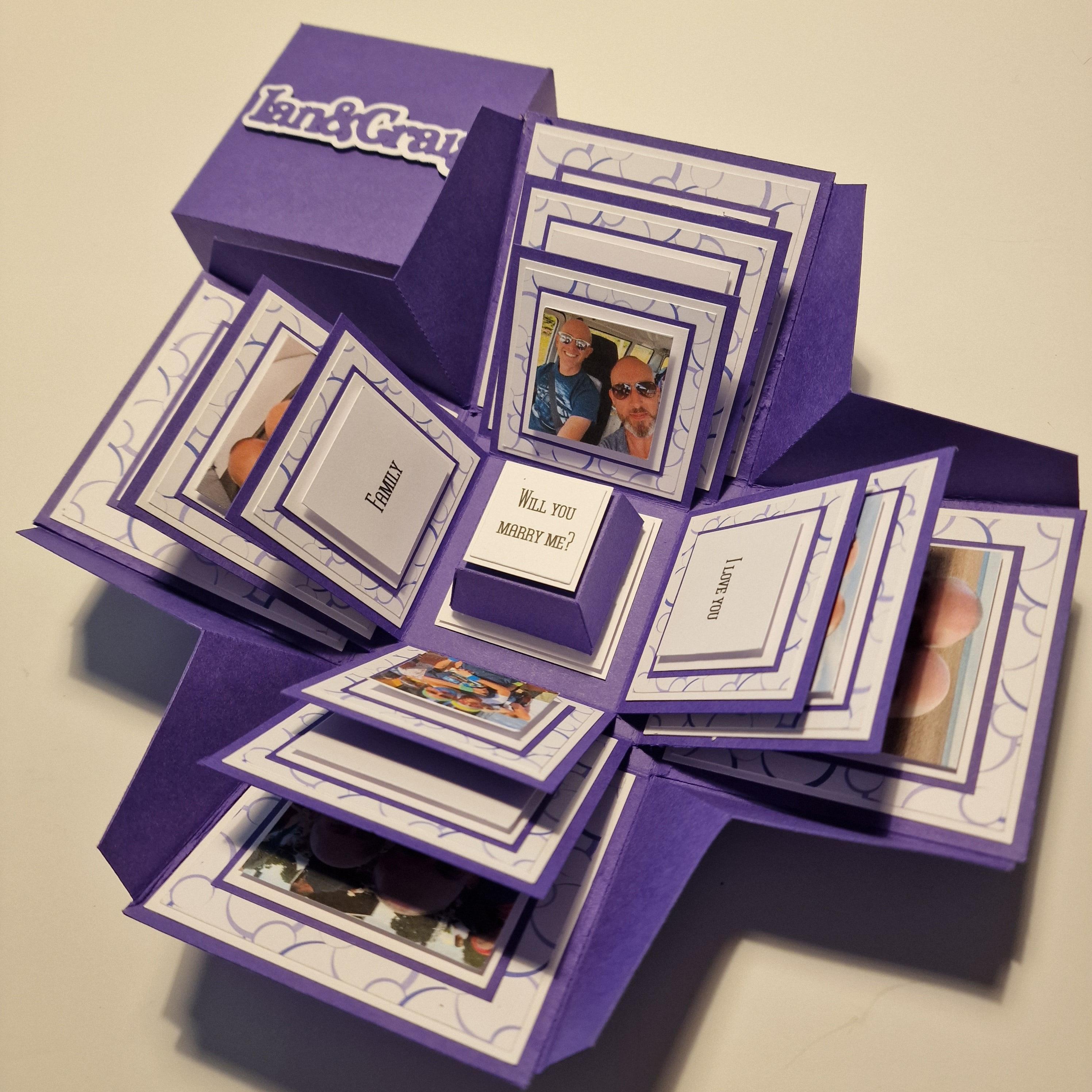 Custom Built Proposal Box - Exploding Proposal - Ring Box - Will you m ...