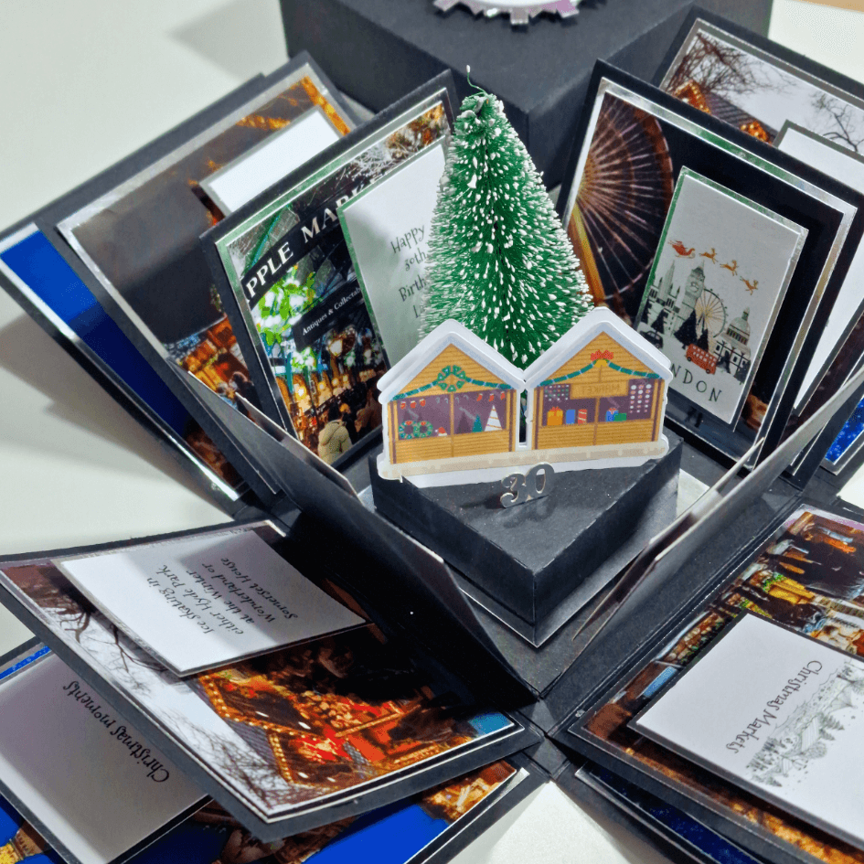 Exploding Box Restaurant Magic Christmas Market Reveal Box by Exploding Box Co – EXPLODING BOX CO