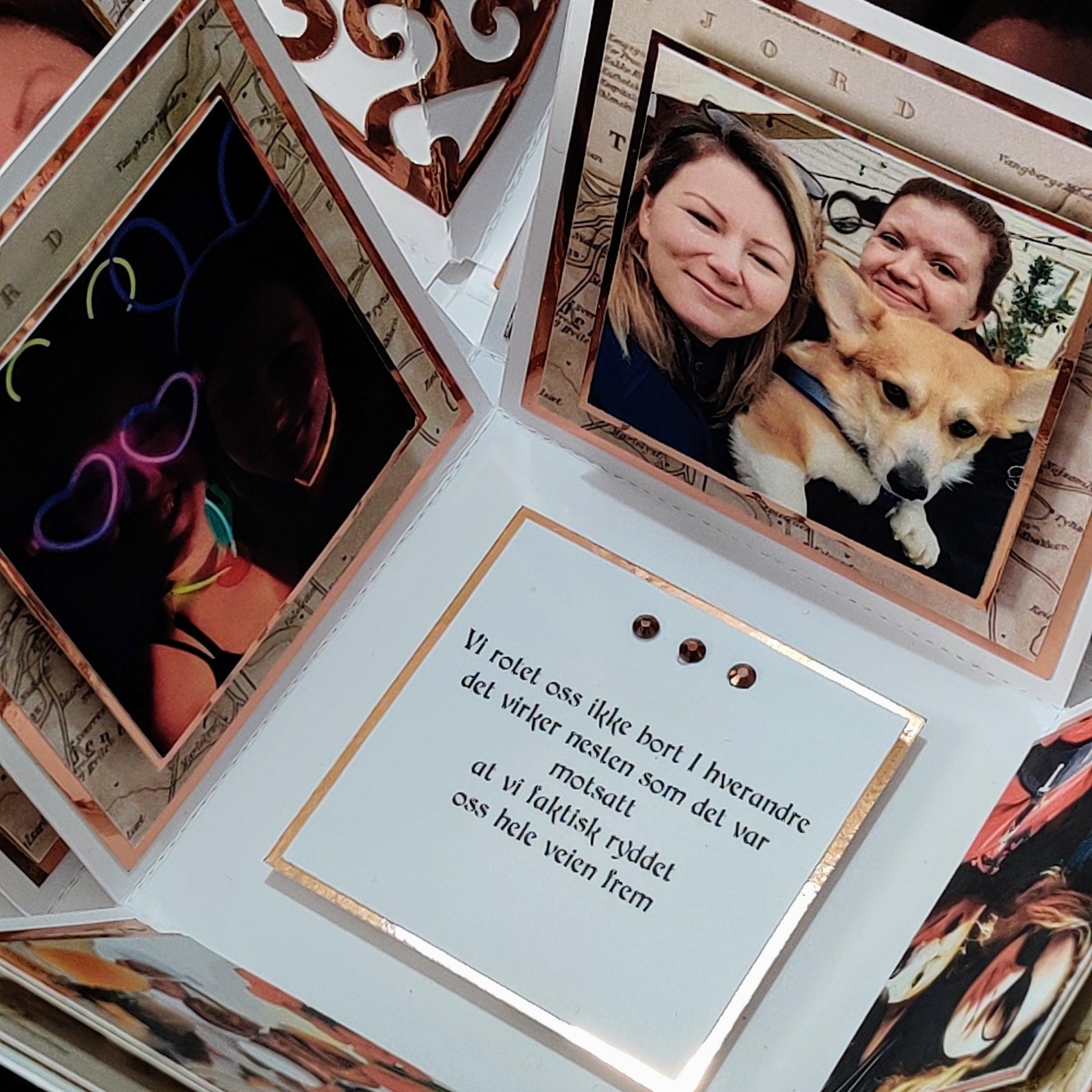 Map to my Heart Exploding Proposal Ring Box with Photos & messages. Available in alternative languages