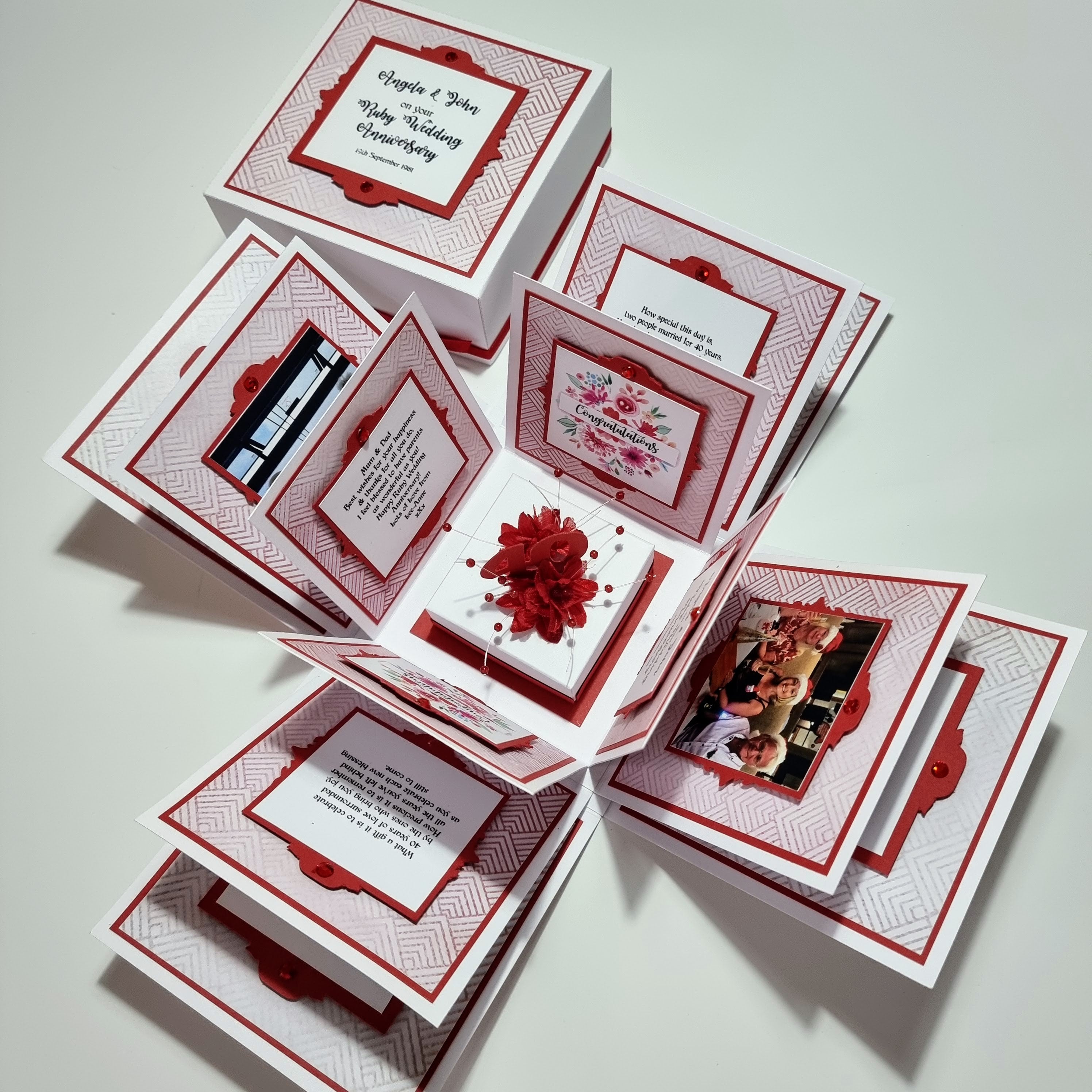 Exploding Box Restaurant Ruby Wedding Anniversary Exploding Box by Exploding Box Co – EXPLODING ...