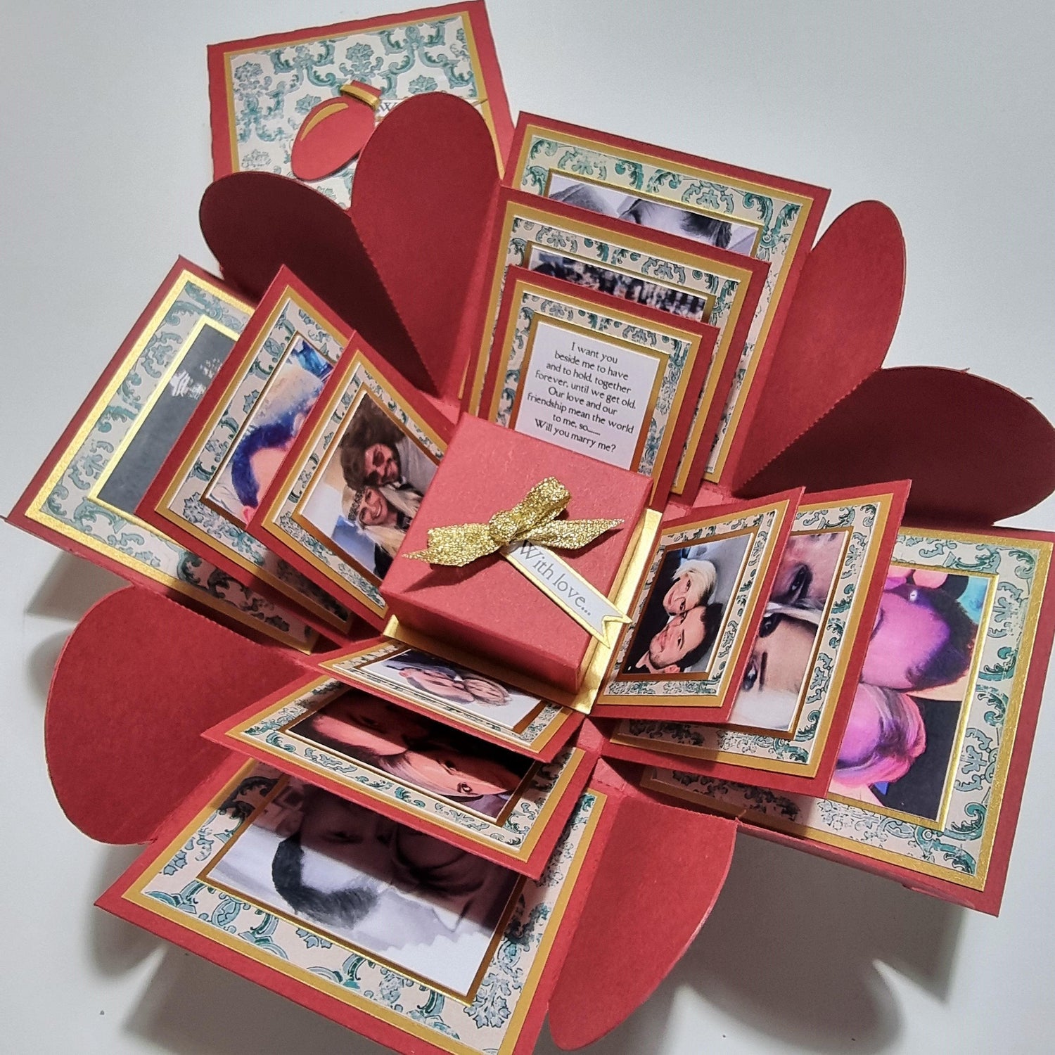Vintage-Christmas-Styled-Proposal-Ring-Box-From-Exploding-Box-Co