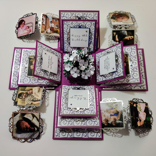 Exploding Memory Photo Box - Surprise Gift - Keepsake Album Box - Christmas Box - Exploding Box