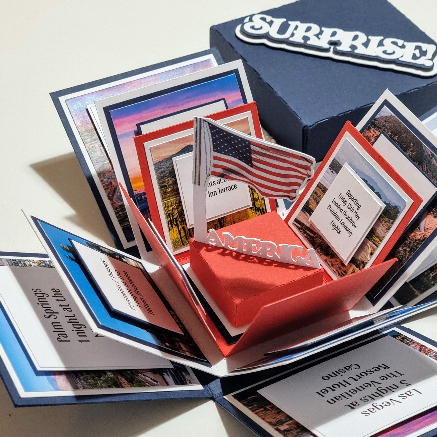 Exploding Occasions Box - Trip Reveal AMERICA